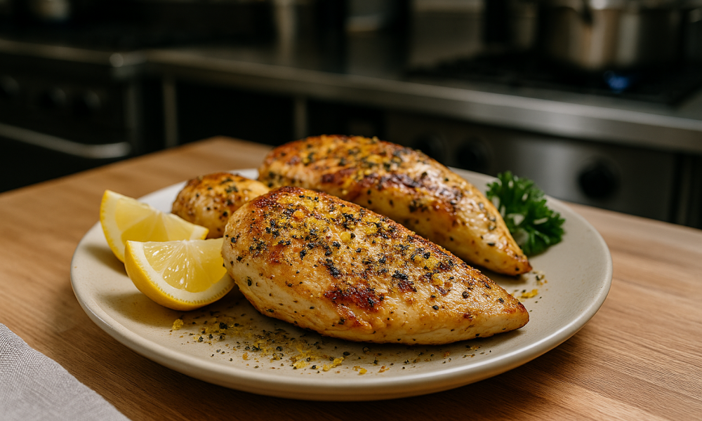 Frango grelhado com Lemon Pepper