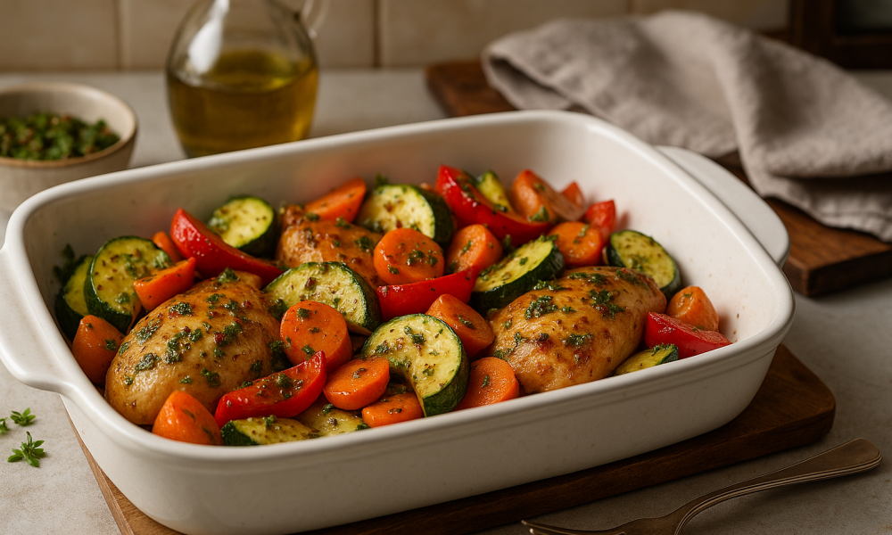 Legumes Assados com Chimichurri Defumado